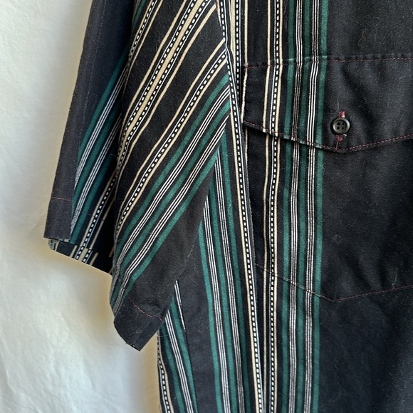 American Hero vertical stripe button-down shirt, size L - Picture 4 of 8